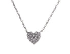 1/10ct. t.w. Diamond Heart Pendant in 10K White Gold