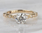 1 1/8ct. t.w. Kessler 81 Newborn Lab Created Round Cut Diamond Engagement Ring in 14K Yellow Gold