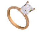 3ct. Radiant Cut Newborn Lab Created Solitaire Engagement in 14K Yellow Gold