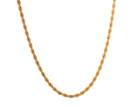 18" Gold Ion-Plated Stainless Steel Rope Chain