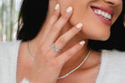 2ct. t.w. 5-Stone Emerald Cut Newborn Lab Created Diamond Ring in 14K White Gold