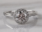 1 1/4ct. t.w. Round Kessler 81 Newborn Lab Created Diamond Engagement Ring in 14K White Gold