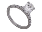 1 3/4ct. t.w. Oval Cut Newborn Lab Created Diamond Engagement Ring in 14K White Gold