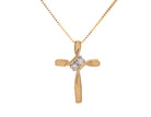 1/10ct. t.w. Diamond Cross Pendant in 10K Yellow Gold