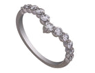 1/2ct. t.w. Chevron Diamond Anniversary Ring in 14K White Gold