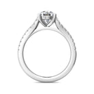 1/4ct. t.w. Round Cut Diamond Engagement Ring in 14K White Gold