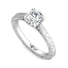 .05ct. t.w. Round Cut Diamond Engagement Ring in 14K White Gold