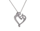 .02ct. t.w. Mom and Children Diamond Pendant in Sterling Silver