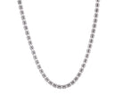 18" 3.6mm Sterling Silver Diamond Cut Ice Chain