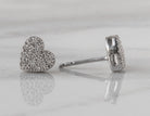 1/4ct. t.w. Heart Shape Newborn Lab Created Diamond Earrings in Sterling Silver