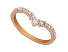 1/3ct. t.w. Chevron Diamond Anniversary Ring in 14K Yellow Gold