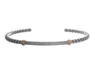 1/4ct. t.w. Diamond Flexie Bangle Bracelet in Sterling Silver and 14K Yellow Gold