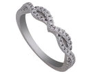 1/5ct. t.w. Diamond Curved Anniversary Ring in 14K White Gold