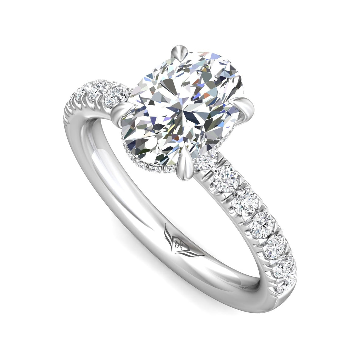 1/2ct. t.w. Diamond Engagement Ring in 14K White Gold