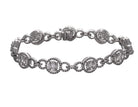 4ct. t.w. Diamond Halo Link Bracelet in 14K White Gold