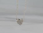 1/10ct. t.w. Diamond Heart Pendant in 10K White Gold