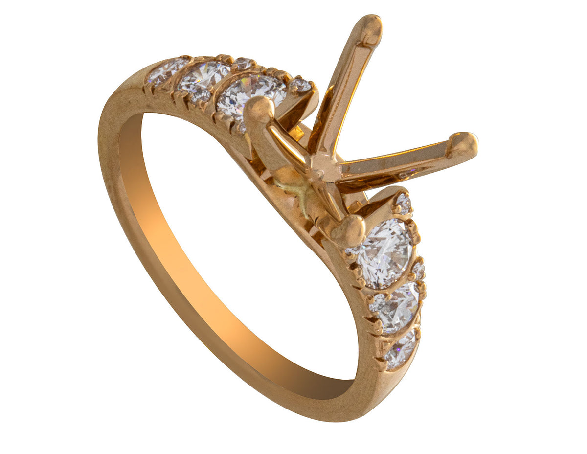 5/8ct. t.w. Diamond Engagement Ring in 14K Yellow Gold