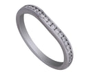 1/4ct. t.w. Chevron Diamond Anniversary Ring in 14K White Gold