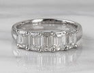 2ct. t.w. 5-Stone Emerald Cut Newborn Lab Created Diamond Ring in 14K White Gold