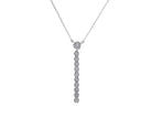 1/2ct. t.w. Diamond Drop Bar Pendant in 14K White Gold