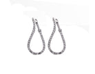 1/5ct. t.w. Diamond Hoop Earrings in 10K White Gold