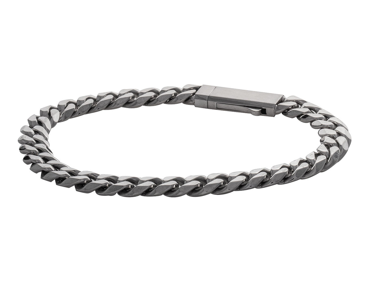 8" Curb Bracelet in Stainless Steel