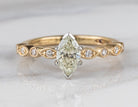 1ct. t.w. Marquise Cut Diamond Engagement Ring in 14K Yellow Gold