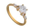 1 1/4ct. t.w. Round Cut Newborn Lab Created Diamond Engagement Ring in 14K Yellow Gold