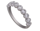 3/4ct. t.w. Newborn Lab Created Bezel Set Diamond Fashion Ring in 14K White Gold