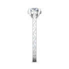 .05ct. t.w. Round Cut Diamond Engagement Ring in 14K White Gold