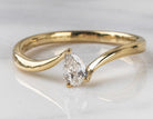 1/4ct. Pear Cut Newborn Lab Created Diamond in 10K Yellow Gold