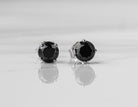 2ct. t.w. Treated Black Diamond Stud Earrings in 14K White Gold