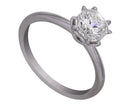 1.24ct. Kessler Square Radiant Cut Solitaire Engagement Ring in 14K White Gold