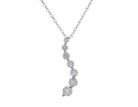 1ct. t.w. Diamond Journey Pendant in 14K White Gold