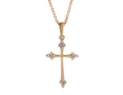 1/4ct. t.w. Diamond Cross Pendant in 10K Yellow Gold