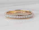 1/4ct. t.w. Round Cut Anniversary Ring in 14K Yellow and White Gold