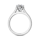 1/5ct. t.w. Round Cut Diamond Engagement Ring in 14K White Gold