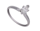 1/2ct. Marquise Cut Diamond Engagement Ring in 14K White Gold