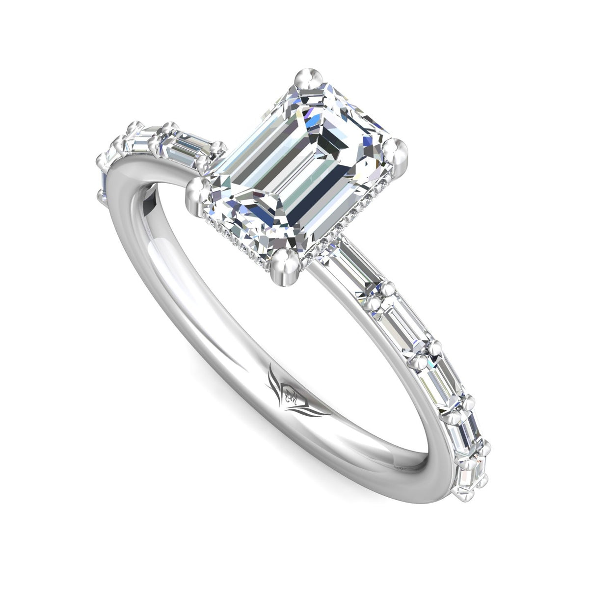 1 1/2ct. t.w. Diamond Engagement Ring in 14K White Gold