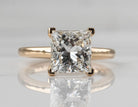 4ct. Princess Cut Newborn Lab Created Diamond Solitaire Engagement Ring in 14K Yellow Gold