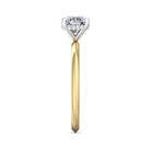 .04ct. t.w. Round Cut Diamond Engagement Ring in 14K Yellow and White Gold