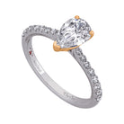 1/4ct. t.w. Diamond Engagement Ring in 14K White and Yellow Gold