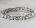 25ct. t.w. Round Cut Newborn Lab Created Diamond Tennis Bracelet in 14K White Gold