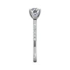 1/5ct. t.w. Round Cut Diamond Engagement Ring in 14K White Gold