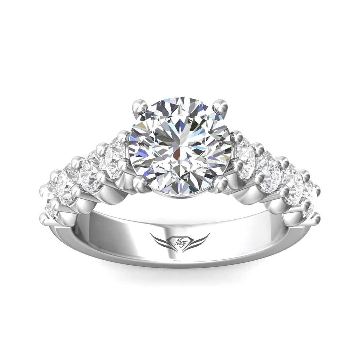 1 1/5ct. t.w. Diamond Engagement Ring in 14K White Gold