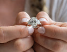 5ct. t.w. Oval Cut Newborn Lab Created Diamond Engagement Ring in 14K White Gold