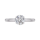 Solitaire Engagement Ring in 14K White Gold