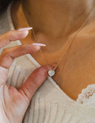 1/2ct. Newborn Lab Created Diamond Heart Pendant in 14K Yellow Gold