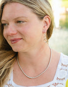 Corkscrew Tube Drop Earrings in Sterling Silver