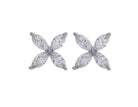 1ct. t.w. Marquise Cut Diamond Fashion Stud Earrings in 14K White Gold
